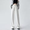 High Waist Wide Leg Denim Pants Women's Spring 2025 New Style Slimming Drapey Loose Floor-Length Narrow Straight Cut Trousers