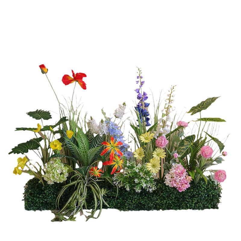 Artificial Green Plant Floral Arrangements for Indoor Decor in Hotels and Shops
