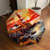 1pc Lighthouse Sunset Automatic Folding Umbrella, Heavy Duty 8 Rib Iron Frame,  Suitable for Travel, Daily Use, Birthday, Decor Gift M0105113