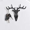 Deer Horns Hanger Rack Wall Hanging Hook Vintage Deer Head Antlers for Hanging Clothes Hat Scarf Key  Wall Decoration