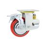 4-inch PU Spring Shock Absorbing Swivel Caster Wheel