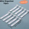 The Data Cable Storage Box Is Equipped with 10 White Zip Ties for Organizing and Storing Data Cables, Suitable for Small Items