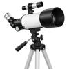Astronomy Telescope for Adults and Beginners with 70 mm Aperture, Carry Bag, White