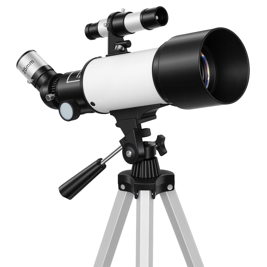 Astronomy Telescope for Adults and Beginners with 70 mm Aperture, Carry Bag, White