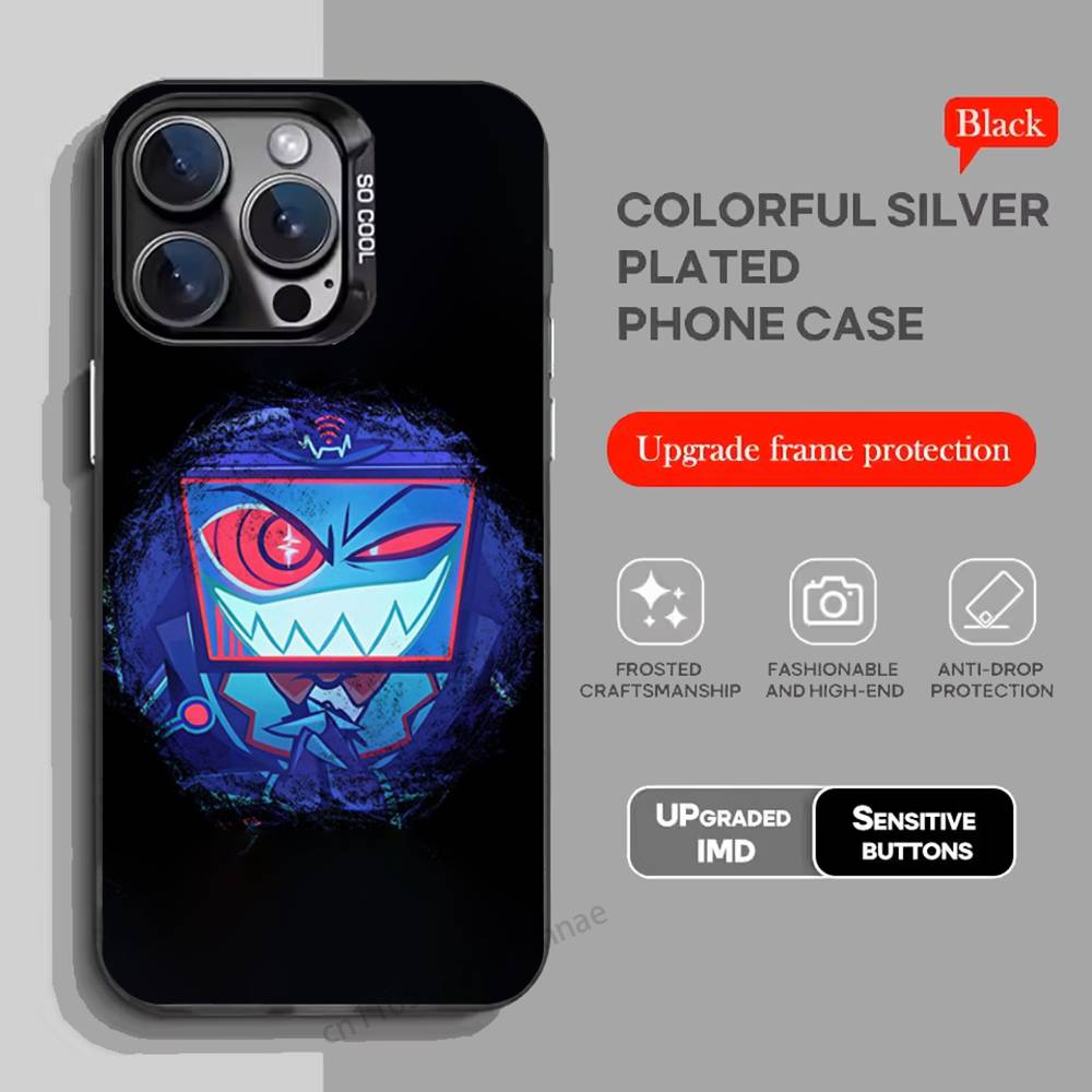 

H-Hazbin VOX H-Hotel Trust Us Phone Case For iPhone 17,16,15,14,13,12,11,Pro,Max,Plus,Mini,X,XS,XR,8,S,SE Soft Black Case iPhone16promax
