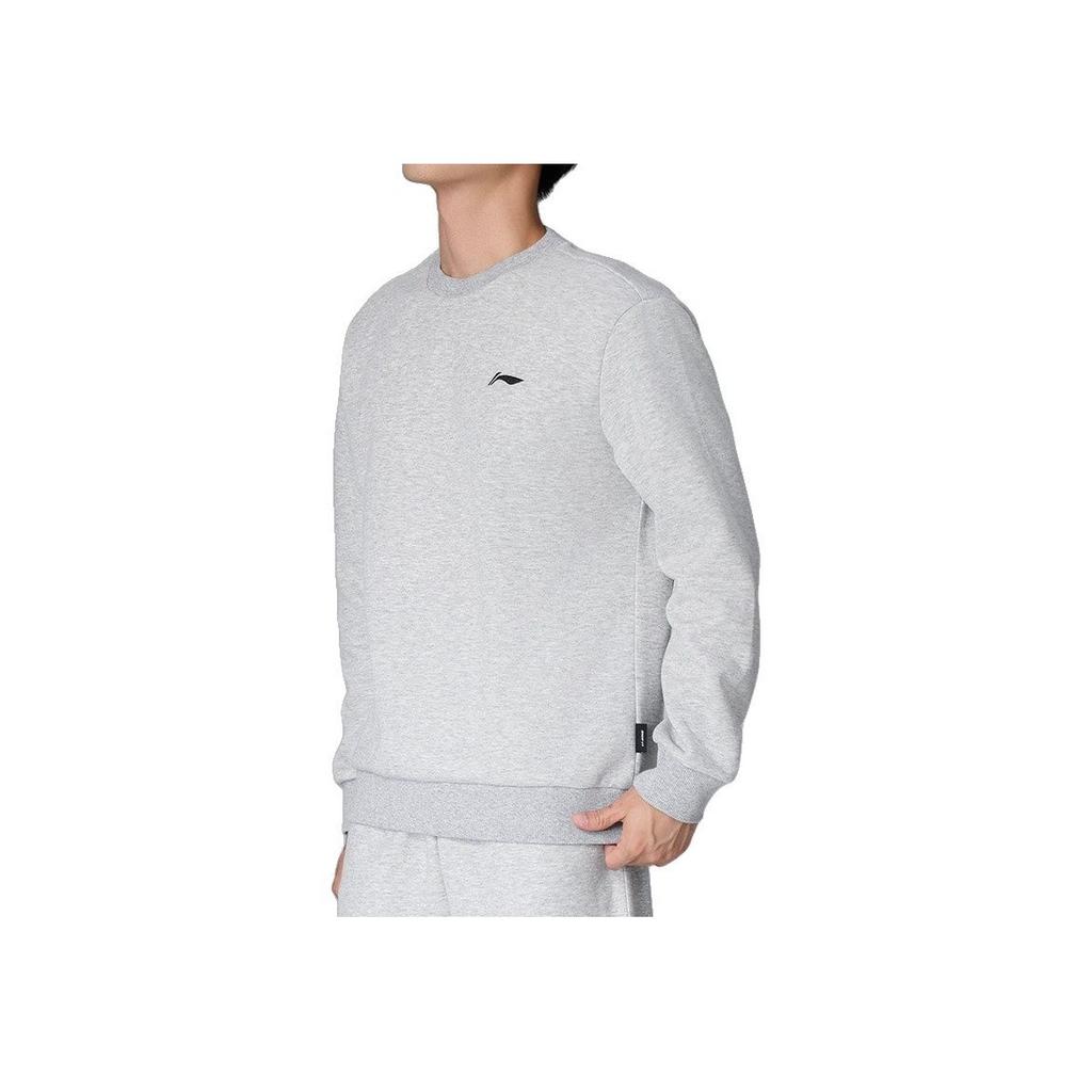 Li-Ning Gruba Koszulka Kulturalna z Okrągłym Dekoltem Luźny Pulower Ciepła Polarowa Bluza Męska Bluza AWDVP89-2