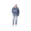Levis Loose Soft Collared Single-Breasted Long Sleeve Denim Jacket Men Jackets Light-Blue 0016Y-0005