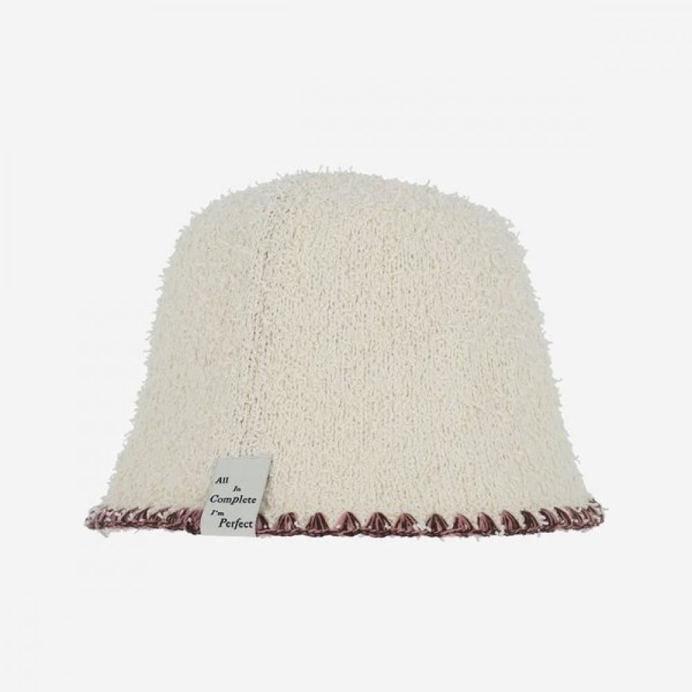 Allincomplete Pigtail Bucket Hat Ivory For Warm Tone Single option