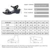 Fashion AIYUQI Women Sandals Summer 2024 Women Shoes Genuine Leather Wedge Casual Large Size Middle-aged Mother Sandals Women