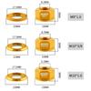 2pcs High Strength Rear Axle Screw Aluminum Zinc Zinc Alloy Bike Accessories Bicycle Hub Nut  Cycling