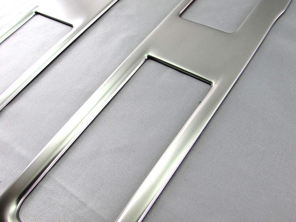 BRIGHTZ Stainless Steel Window Switch Covers Satin for Toyota Thor Custom (2-Piece, Silver) M900S/M910S (WIN-SWI-022)