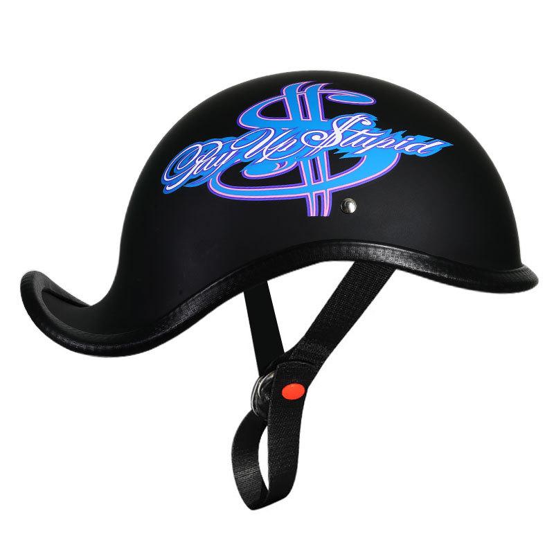 

Ретро полушлем для мужчин и женщин - защитный шлем для мотоцикла и электровелосипеда на весну/лето XL+Facial towel