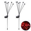 2Pcs LED Solar Scary Eyeball Swaying Lights Realistic 3D Design