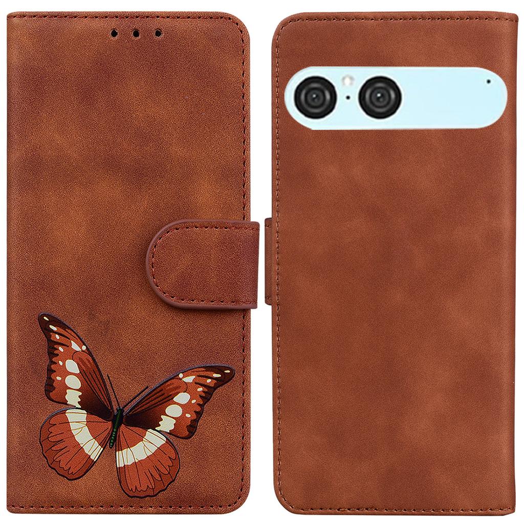 For Sony Xperia 10 VII Stand Case PU Leather Phone Cover Butterfly Printed