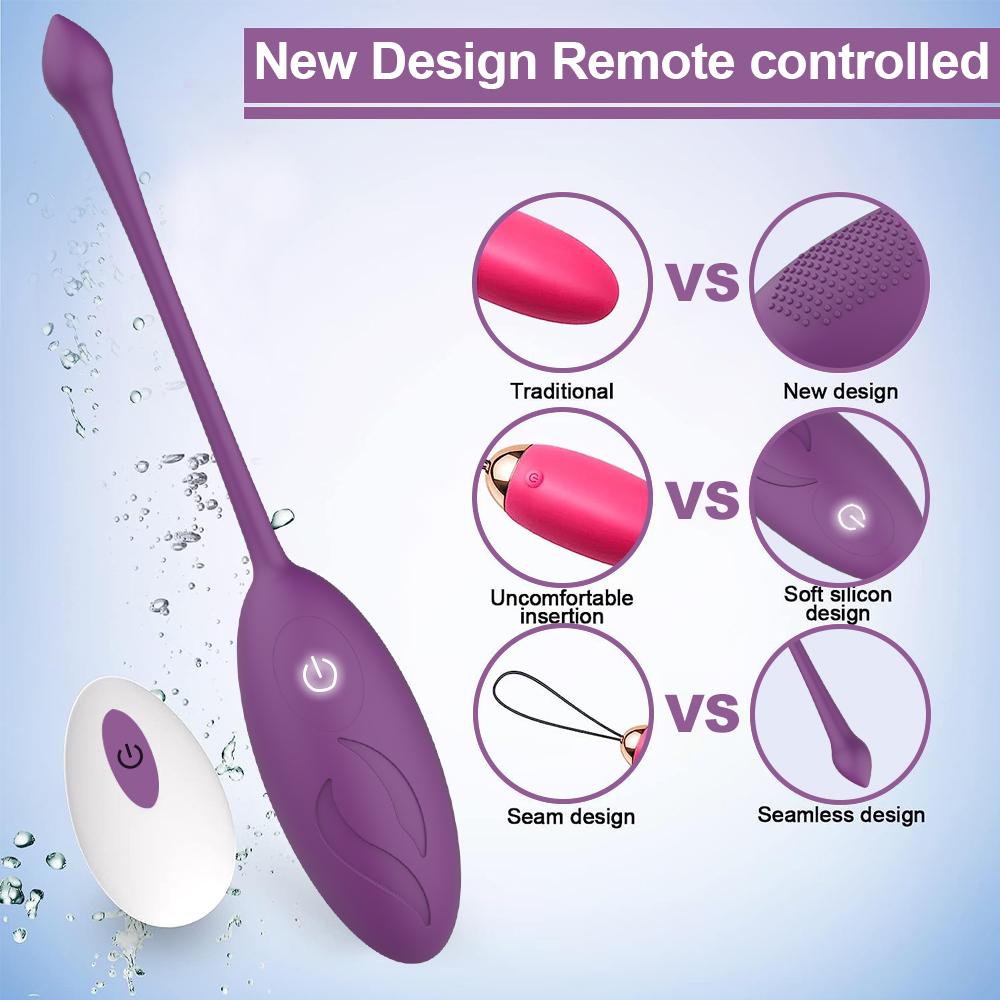 New Remote Control Vibrating Egg for Women G Spot Vibrator Simulator Vagina Ball Kegel Trainer Love Egg Sex Toys Adult Supplies Portable Masturbator