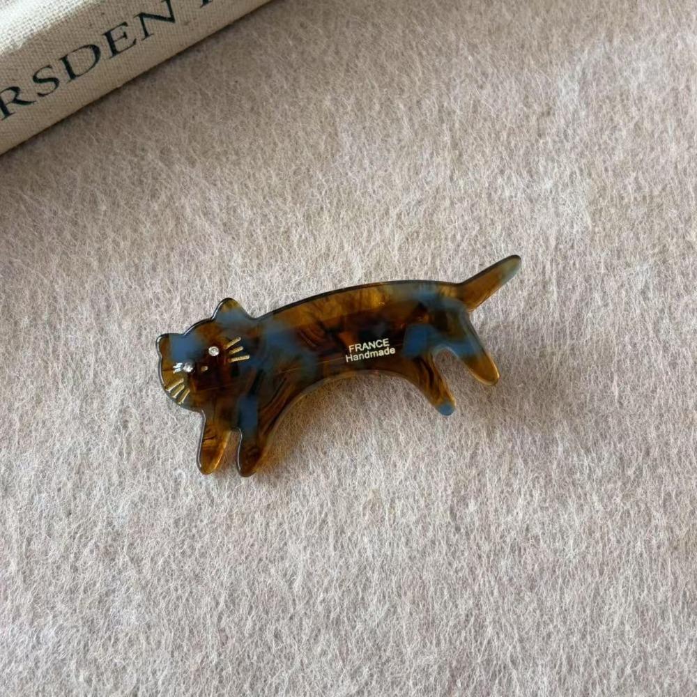 Kitten Cat Shaped Hair Clip Acetic Acid Cute Side Clip Cute Animals Hairpin  Female