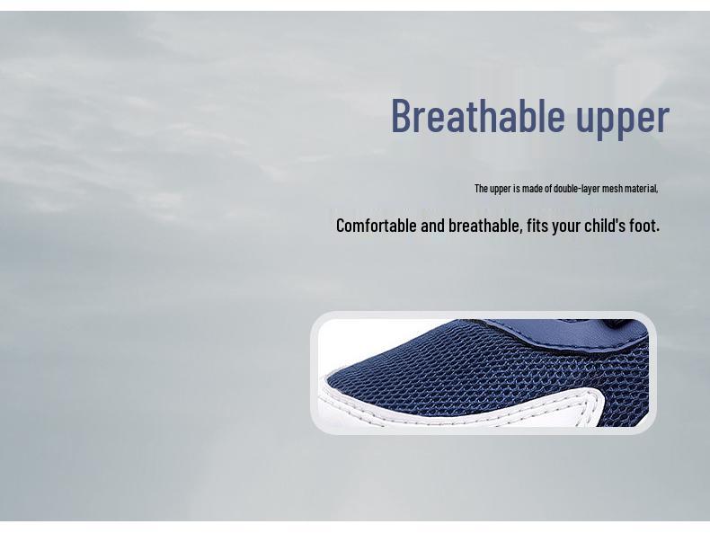 Children's Breathable Mesh Sports Shoes with Rotating Button for Spring/Summer 2024