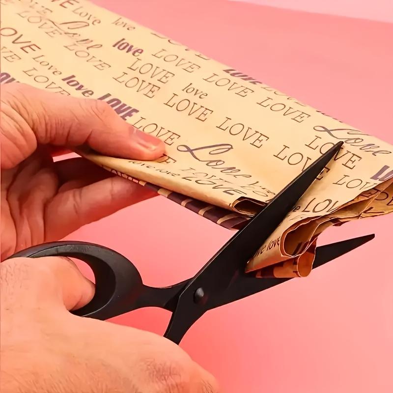 1pc of Heavy-duty Black-edged Scissors, Made of Rust-resistant Stainless Steel with Anti-stick Coating - Ergonomic Handle, Suitable