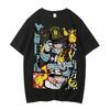 Fire Force T-Shirt Baumwolle Männlich Kawaii Koreanische Kleidung Retro Atmungsaktiv Klassisches Hemd Bunt Retro Anime Streetwear Damen
