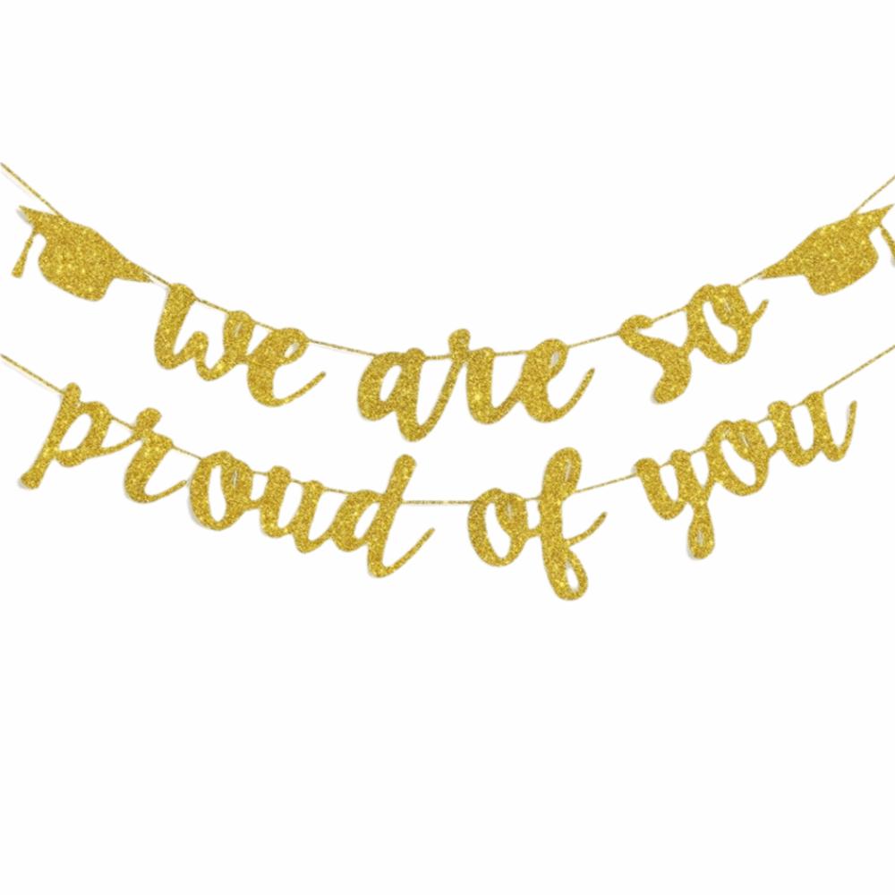 Reusable Graduation Party Banner Glitter Decor Graduation Hanging Banner  Photo Background