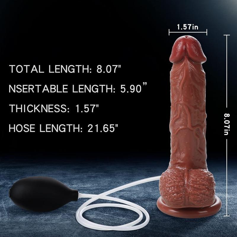 Real Jet Dildo Ejaculation Powerful Suction Cup. The Penis Has A Curved Shaft And Ball, Which Is Suitable For Female G-spot And Anus