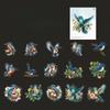 30 Pcs Watercolor Style Flower Birds Stickers Aesthetic Decorative Diary Album Stationery Stick Labels Junk Journal Supplies