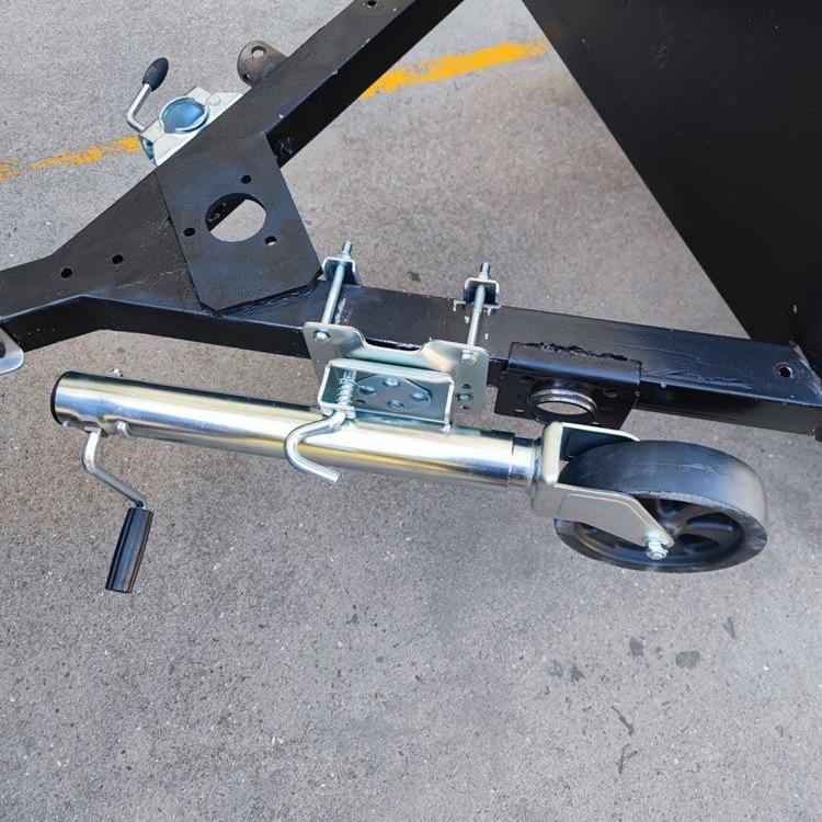 8" Trailer Jack Wheel Bracket for Yacht, ATV, RV & Car Modifications