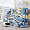 Manchester City Personalized Text Blanket Lightweight Customizable Blanket Ultra-Soft Suitable for Living Room Office Chair Bed Picnics