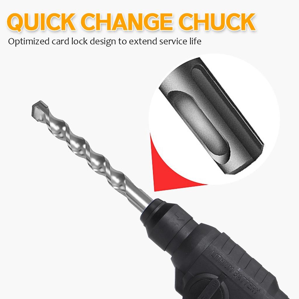 1000 W wiederaufladbarer elektrischer Bohrhammer, 15000 mAh, kabelloser Multifunktionshammer, Schlagbohrmaschine, Elektrowerkzeug