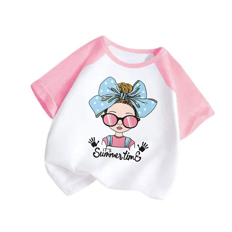 Children's Casual Short-sleeved T-shirt - Summer Girls' Fashion Top