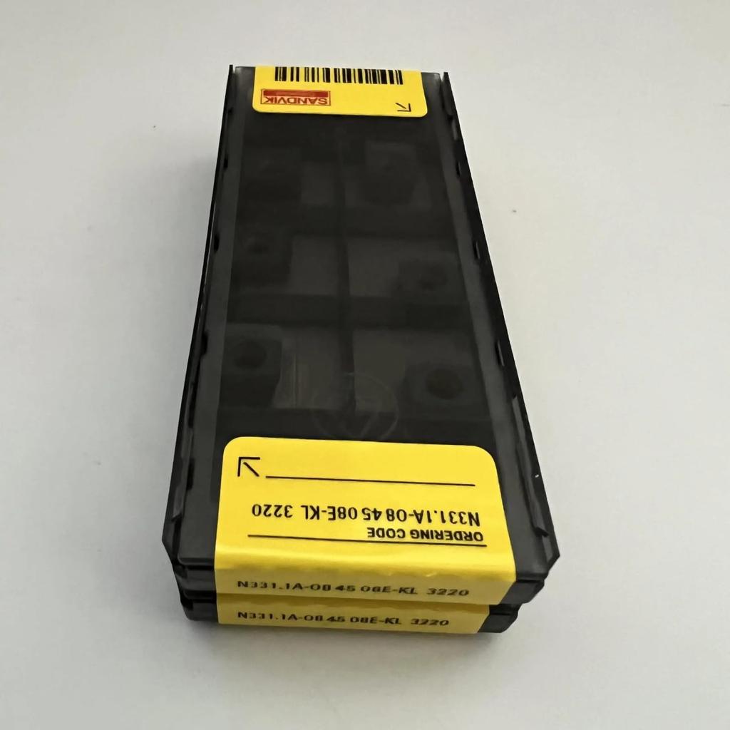 Original Sandvik / N331.1A-084508E-KL 3220  / CNC Lathe Carbide Blade 10 PCS