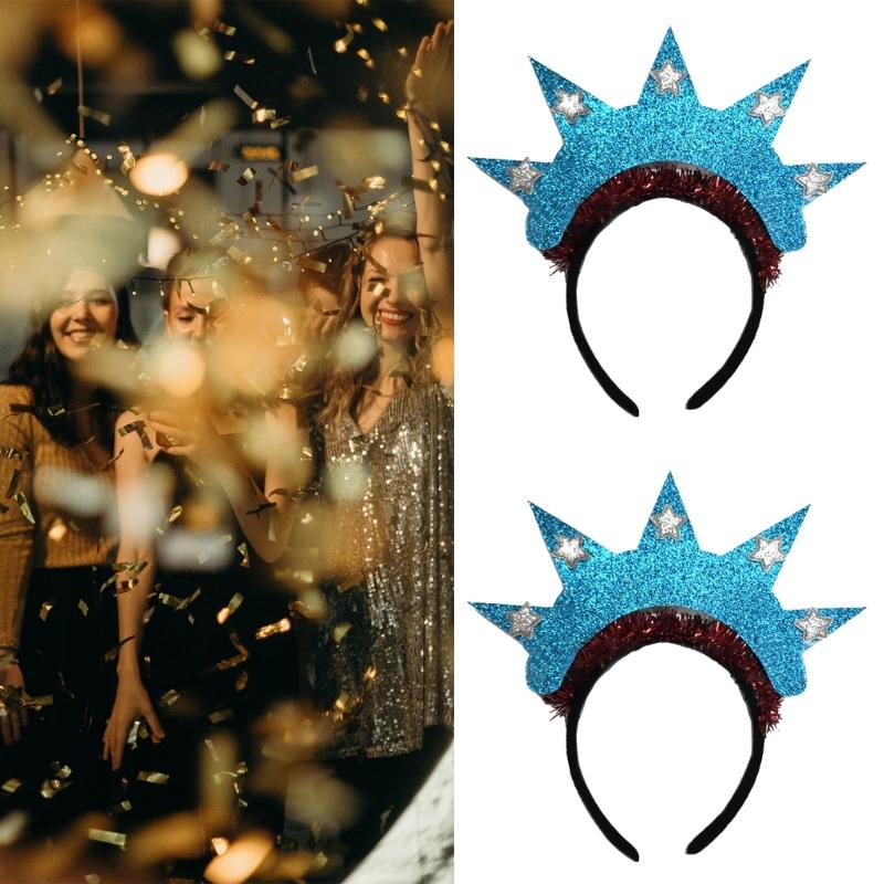 Independence Day Headband HaloCrown Statue Of Liberty Crowns Headband 4th Of July Headband Statue Of Liberty Headband