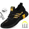 2024 New Breathable Men Safety Shoes Steel Toe Non-Slip Work Boots Indestructible Puncture-Proof Work Sneakers Man Safety Boots