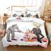 3D Print BEASTARS Anime Bedding Set Single Twin Full Queen King Size Bed Set Aldult Kid Bedroom Duvetcover Sets Bed Sheet Set