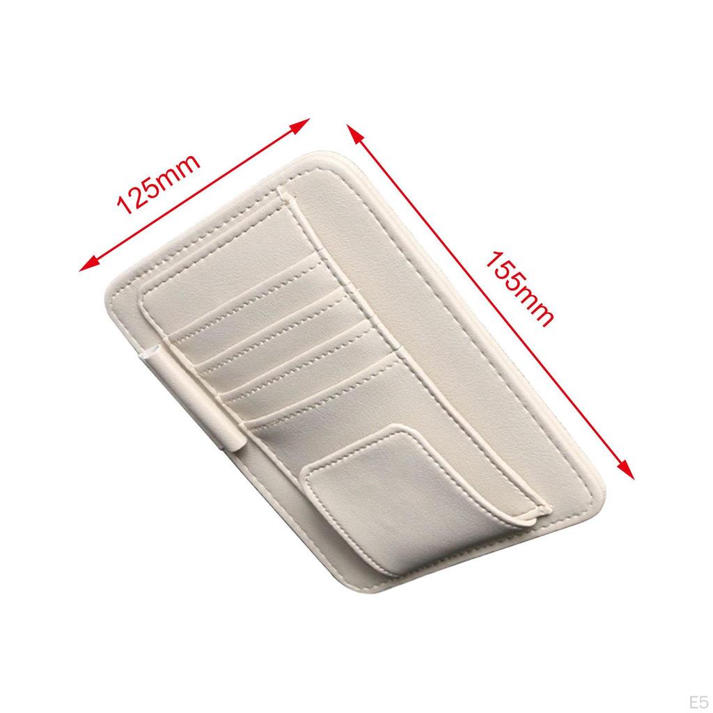 Automobile Sun Visor Storage Glasses Organizer Artificial PU Leather for Atto 3 Yuan Plus Space
