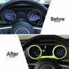 3X Inner Dashboard Meter Cover Trim Ring for Jeep Wrangler JL& JT 2018+ Green