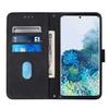Verre trempé+Pour Samsung Galaxy S20 6.2",Housse PU Cuir Portefeuille étui à rabat Housse - noir