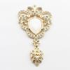 LKERAN 5 Pieces of 35 * 69MM Creative Crown Alloy Pendant, Wedding, Hair Accessories, DIY Brooch, Clothing Accessories