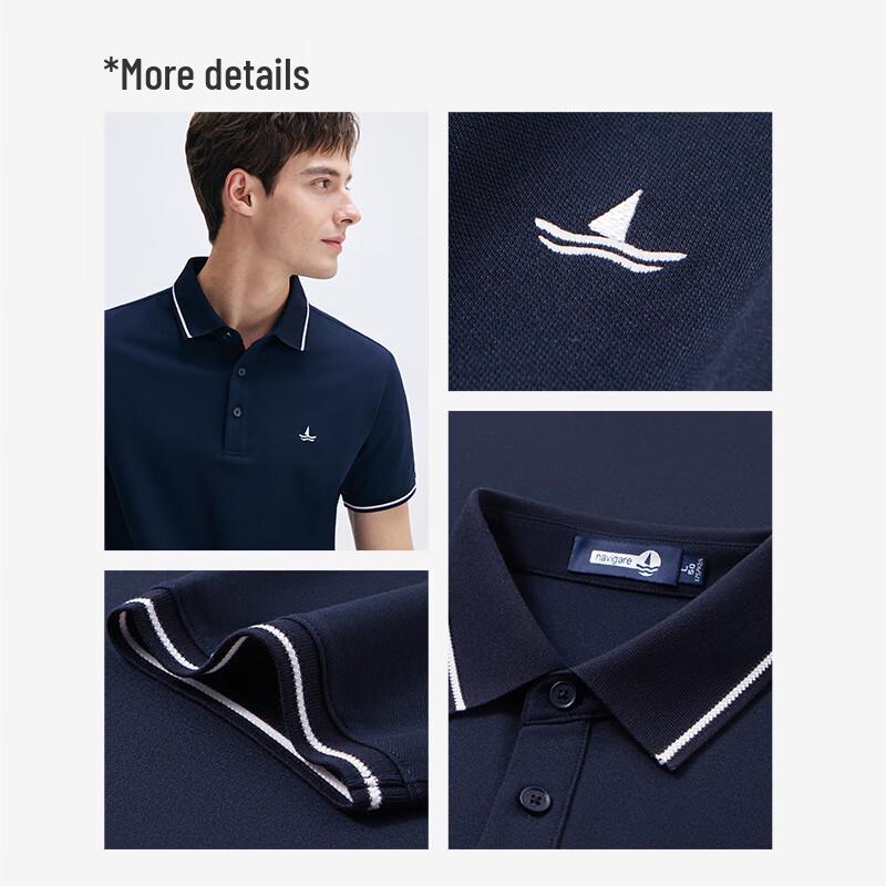 Herren Navigare Cool-Touch Antibakterielles Poloshirt