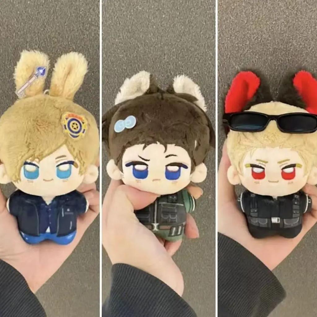 10cm Resident Leon Scott Kennedy Chris Redfield Albert Wesker Peluche Giocattoli Morbidi Peluche Evil9 Bambole Ciondolo Decorativo per Zaino