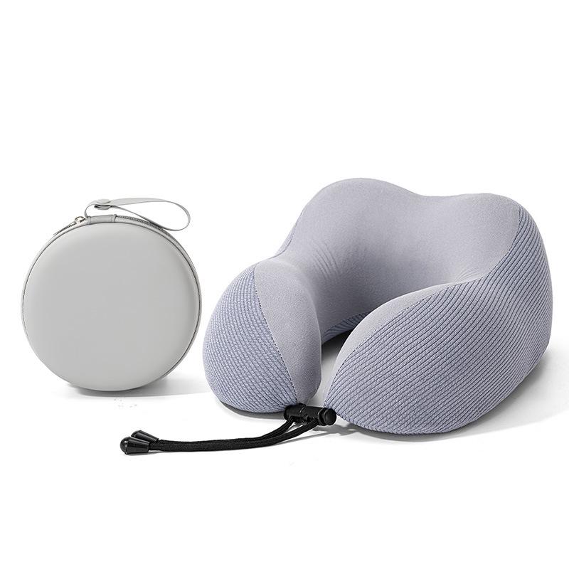 Four Seasons U-Shaped Memory Foam Neck Support Pillow for Travel and Office