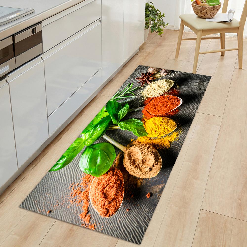 

Non-slip Kitchen Mat Crystal Velvet Super Absorbent Floor Mats Kitchen Long Carpets Bathroom Entrance Door Mat Bedroom Long Rugs 40cmx60cm 1pc