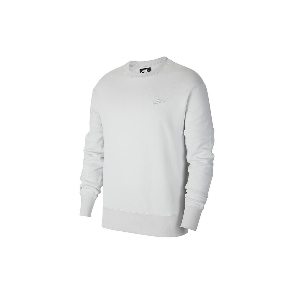 Nike Sweatshirts Men's Gray Crew Neck Moderate Regular DA0022-025