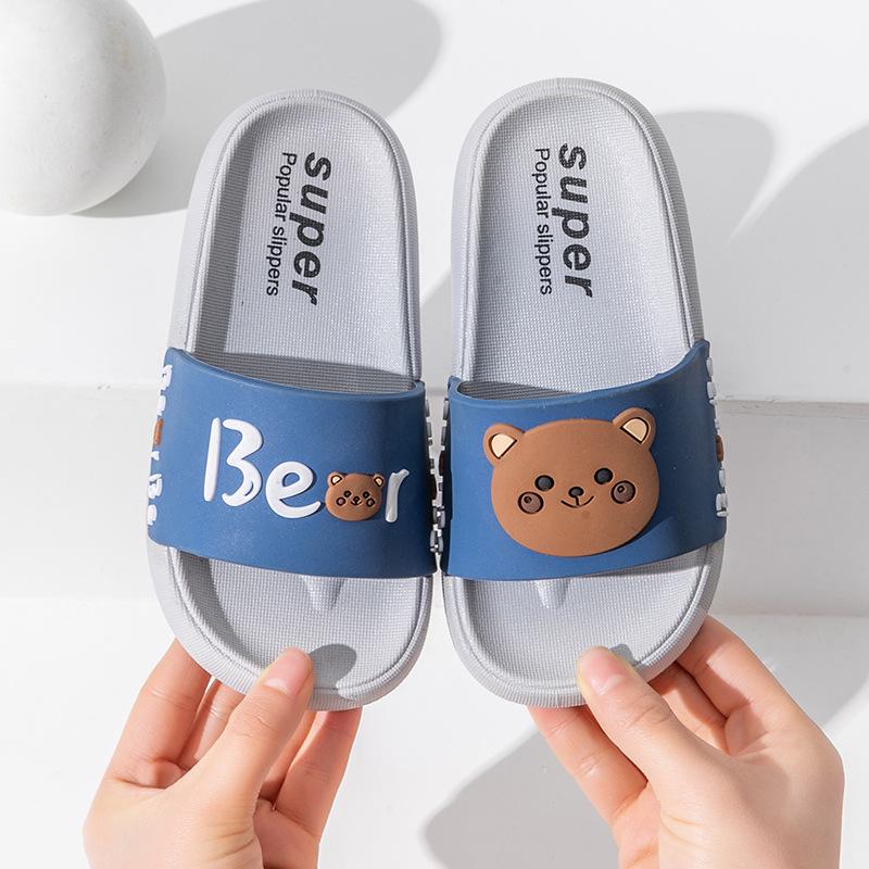 

Летние тапочки Папа Свинья: Нескользящие сандалии для дома и улицы для детей, взрослых и родительско-детской одежды Size 200 (19.5cm inner) синий