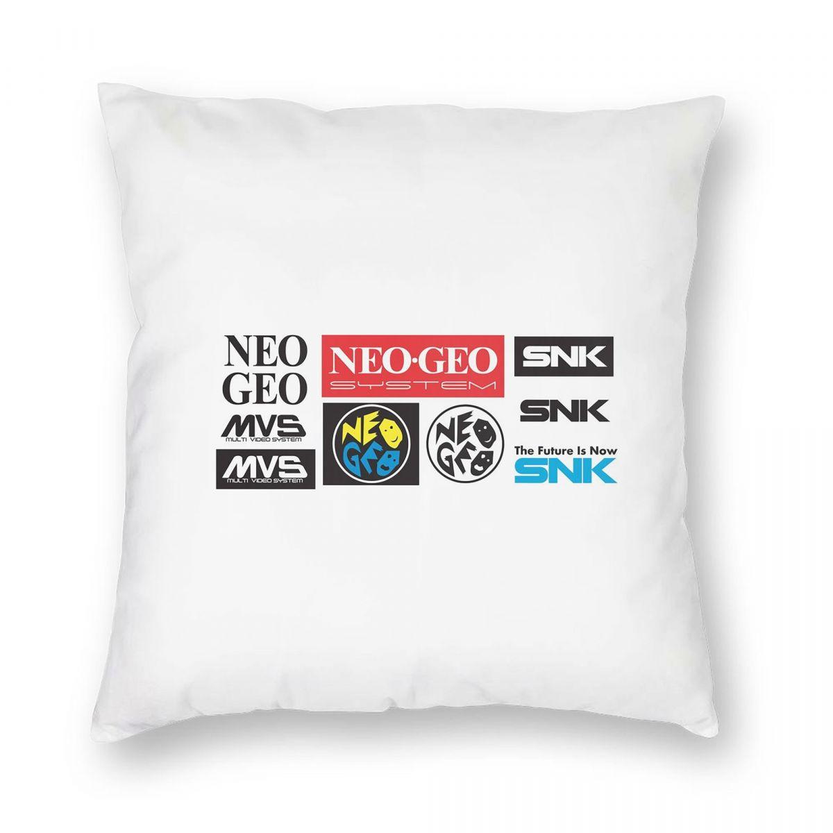 

Neo Geo Logo Neogeo Arcade Game 4 Square Pillowcase Pillow Cover Cushion Throw Pillow for Home Bedroom Car 12x12Inch