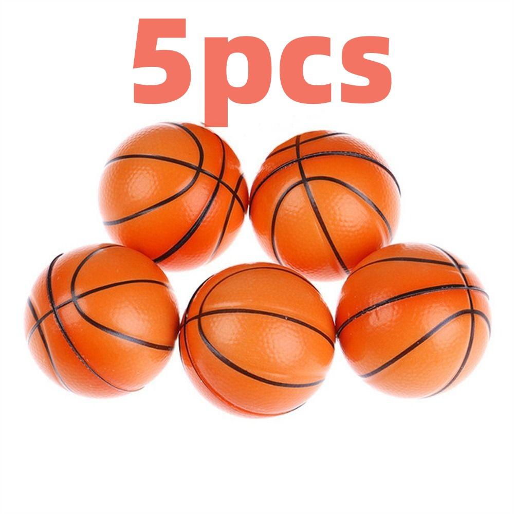 5 STK Elastisk PU Svampball Basketball Fotball Baseball Tennis Rugby Footdall Mini Dekompresjonsball Utløser Trykkleketøy