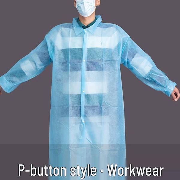 Breathable Disposable White Protective Suit - Dustproof Coat for Experiments and Visits, Available In Thin and Thick Styles, Adult Size