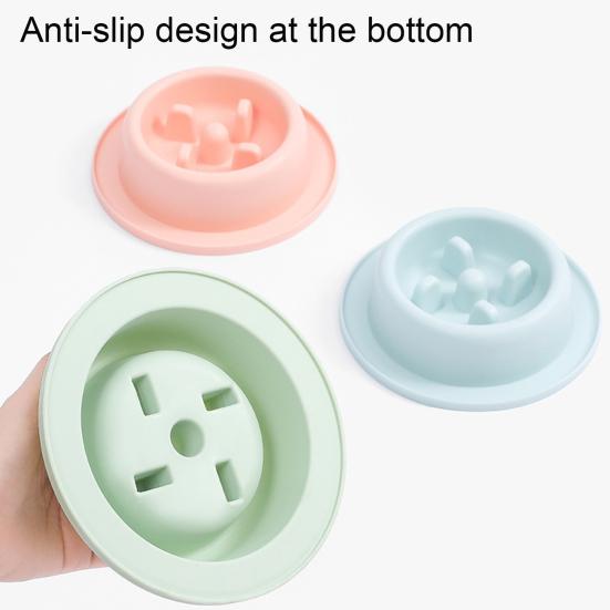 Pet Feeding Bowl Non-Slip Easy To Clean Safe Anti-Choking Cat Dog Slow Food Feeder Bowl Pet Supplies