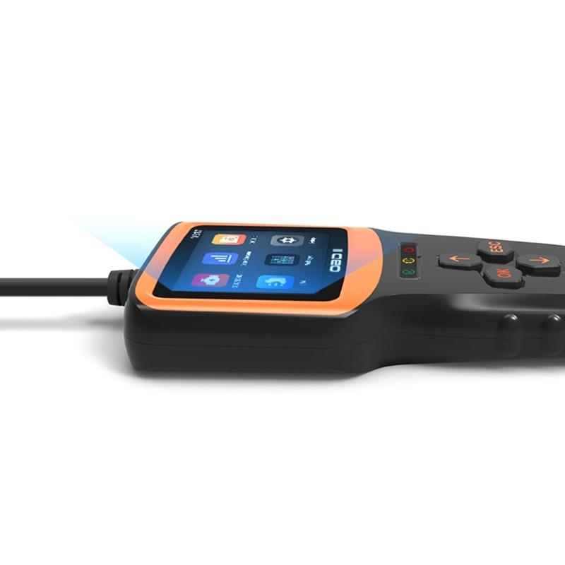 OBDII EOBD Diagnostic Tool Real Time Engine Fault Diagnosis Code Reader with I/M Readiness OBD2 Scanner Fault Detector