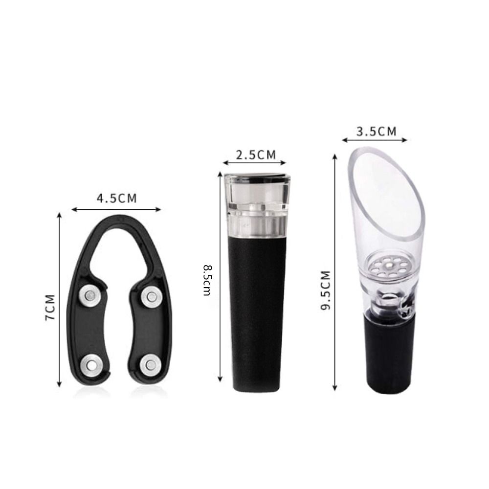 Bar Accessories Wine Bottle Opener Set ABS Vacuum Wine Bottle Corkscrew New Air Pump Cork Remover